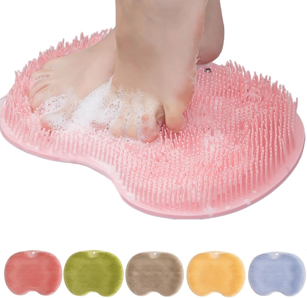 Foot Massage Mat Silicone Bristles & Non-Slip Suction