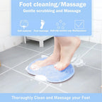 Foot Massage Mat Silicone Bristles & Non-Slip Suction