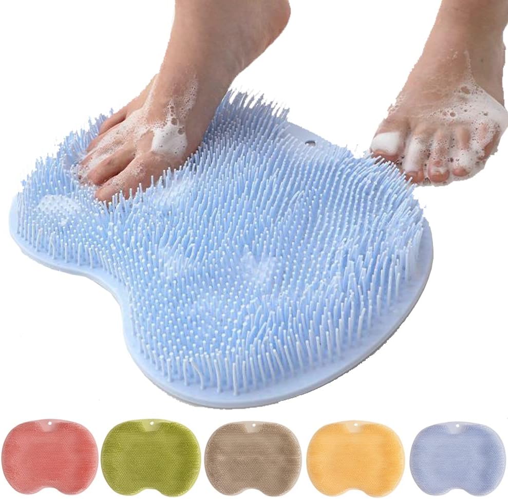 Foot Massage Mat Silicone Bristles & Non-Slip Suction