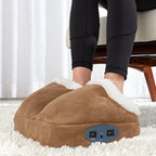 Foot Massager Heat & Vibration Sherpa Lined Dual Compartments