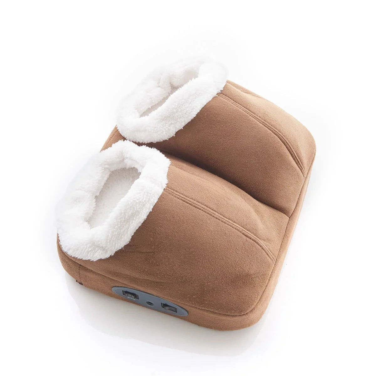 Foot Massager Heat & Vibration Sherpa Lined Dual Compartments