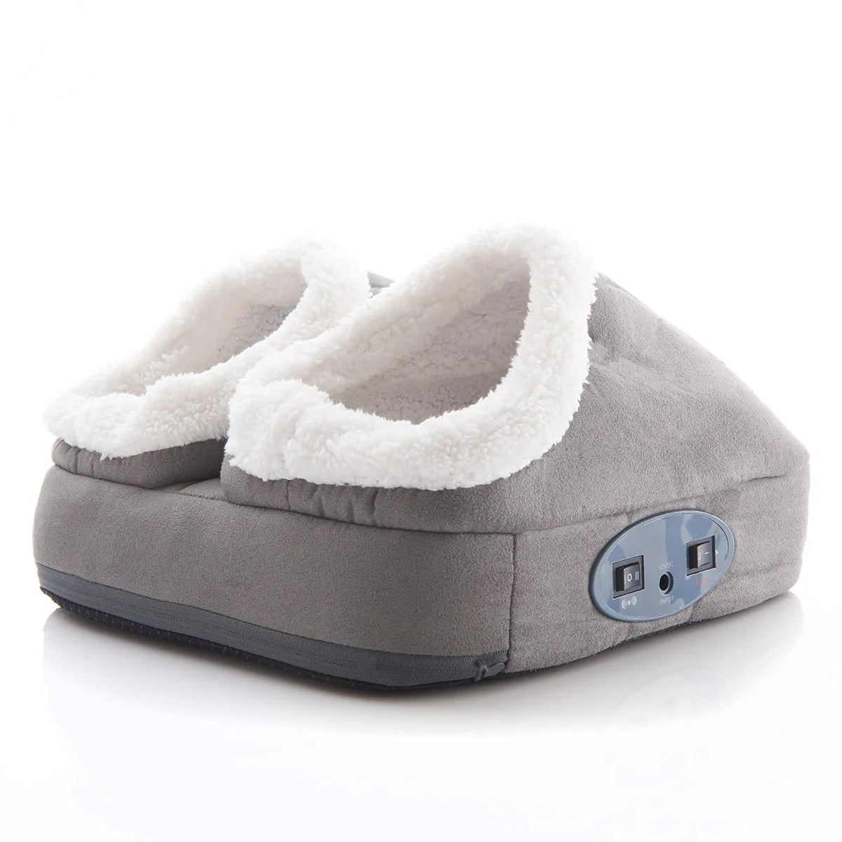 Foot Massager Heat & Vibration Sherpa Lined Dual Compartments