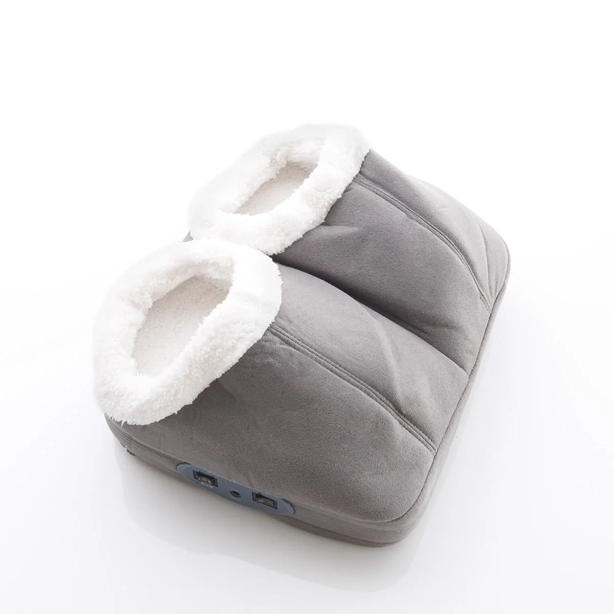 Foot Massager Heat & Vibration Sherpa Lined Dual Compartments