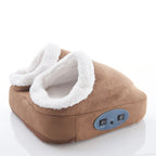 Foot Massager Heat & Vibration Sherpa Lined Dual Compartments