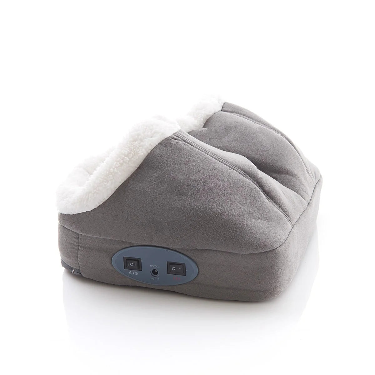 Foot Massager Heat & Vibration Sherpa Lined Dual Compartments