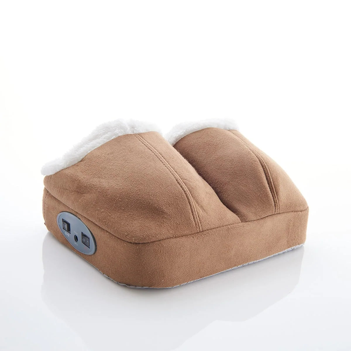 Foot Massager Heat & Vibration Sherpa Lined Dual Compartments