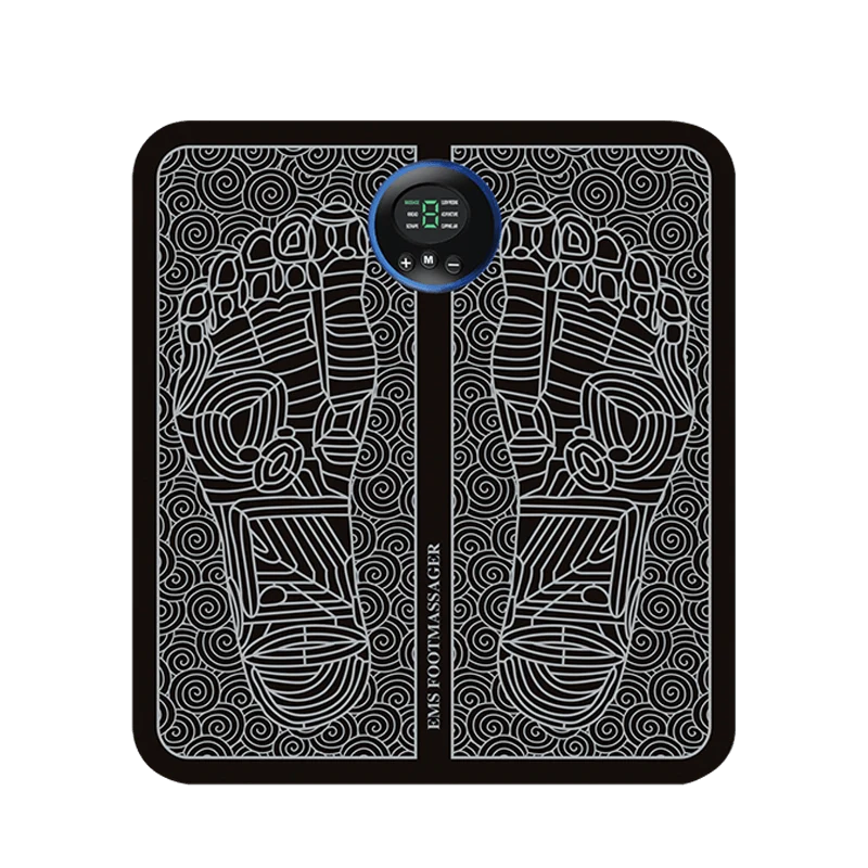 Foot Massager Mat EMS Therapy Cordless LED Controller