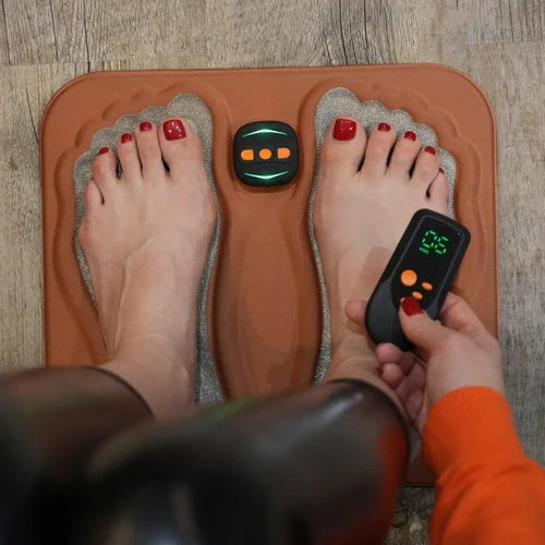 Foot Massager NMES Stimulation Remote Control & Foldable
