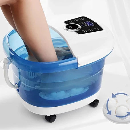 Foot Spa Heated Bubble Massage & Textured Rollers