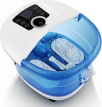 Foot Spa Massager Adjustable Heat Bubbles & Rollers