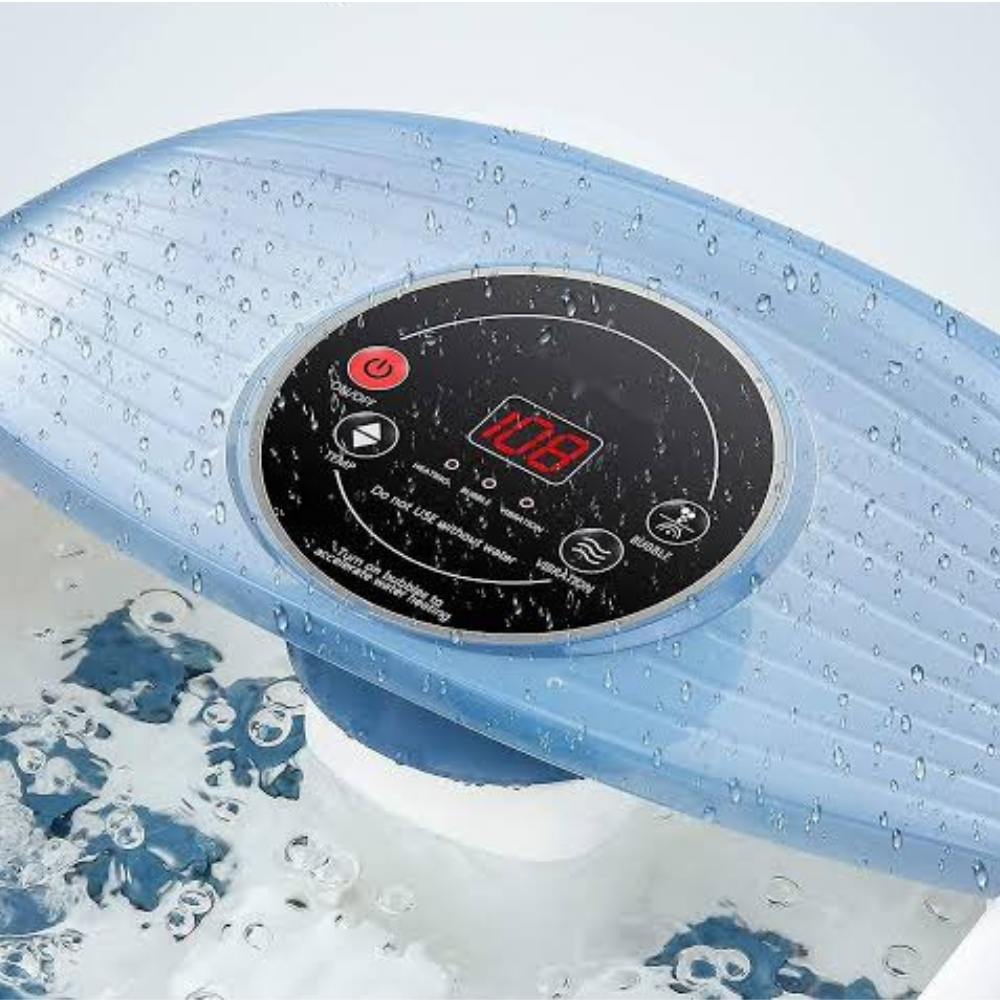 Foot Spa Massager Quick Heat Vibrating Rollers Bubble Bath