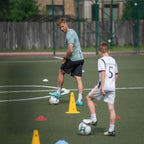 Football Training Mat Compact Video Program & Grip Socks