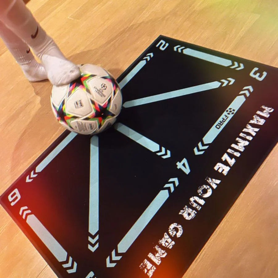 Football Training Mat Compact Video Program & Grip Socks