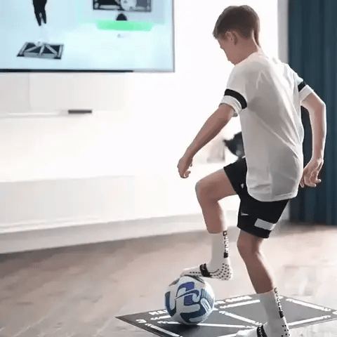 Football Training Mat Compact Video Program & Grip Socks