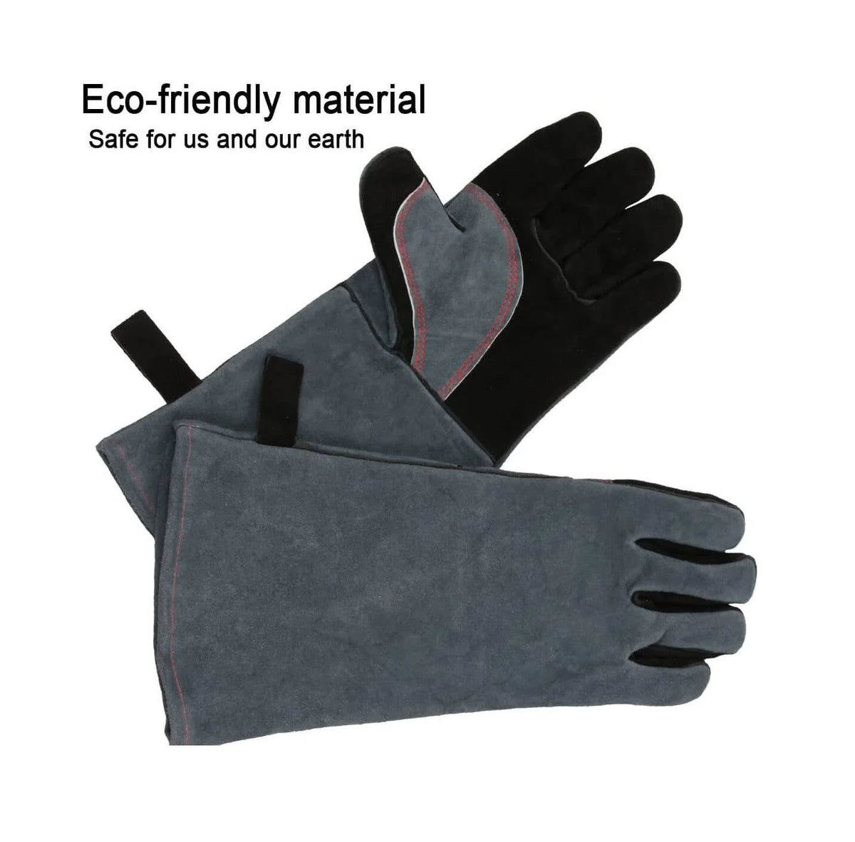 Forearm Heat-Resistant Gloves Cowhide Leather 932°F 16-Inch