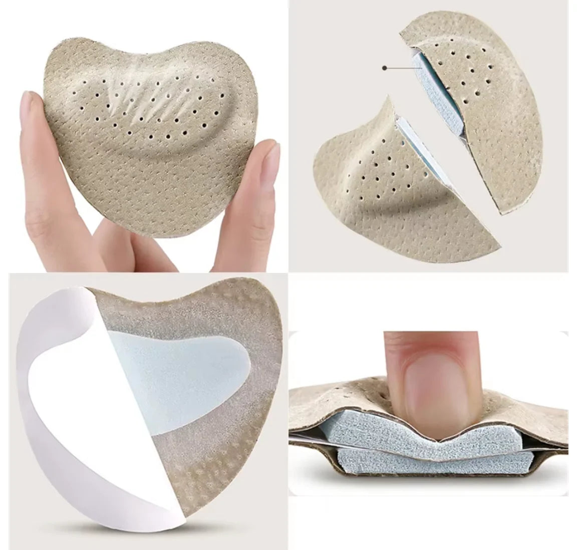 Forefoot Pads Contoured Foam Self-Adhesive Non-Slip