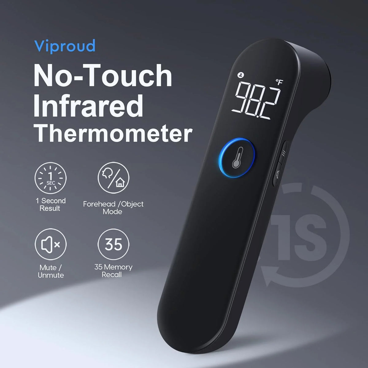 Forehead Thermometer No-Touch Infrared 1-Second