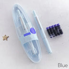 Fountain Pen Retractable Capless Fine Metal Nib