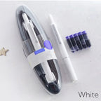 Fountain Pen Retractable Capless Fine Metal Nib