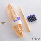 Fountain Pen Retractable Capless Fine Metal Nib