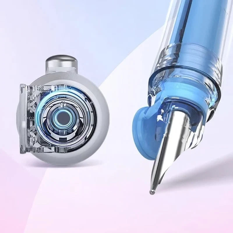 Fountain Pen Retractable Capless Fine Metal Nib