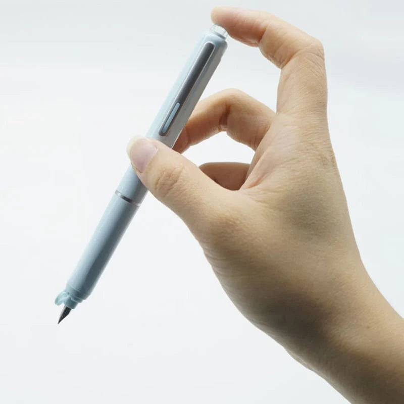 Fountain Pen Retractable Capless Fine Metal Nib
