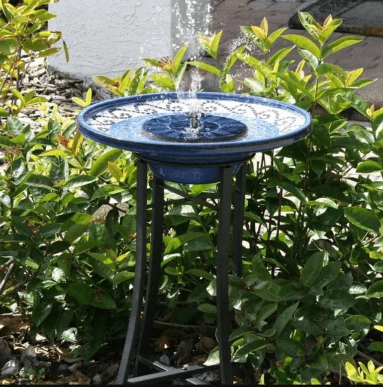 Fountain Pump Solar-Powered 4 Interchangeable Nozzles