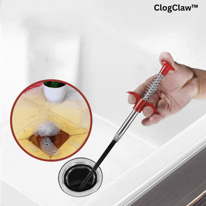 Four-Claw Expandable Drain Unclogger