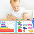 Fraction Learning Book Magnetic Pieces Hands-On Portable