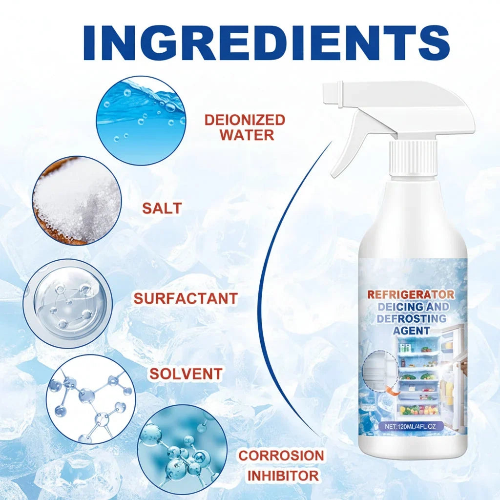 Freezer Defrosting Spray Fast Scrape-Free Frost Removal