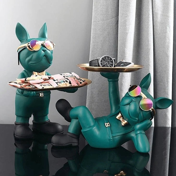 French Bulldog Sculpture Resin Tray