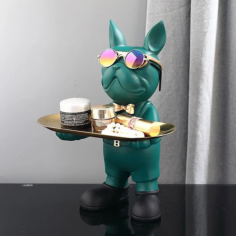 French Bulldog Sculpture Resin Tray