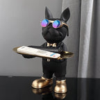 French Bulldog Sculpture Resin Tray