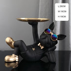 French Bulldog Sculpture Resin Tray
