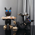 French Bulldog Statue Resin Detailed Standing & Lounging