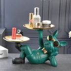 French Bulldog Statue Resin Detailed Standing & Lounging