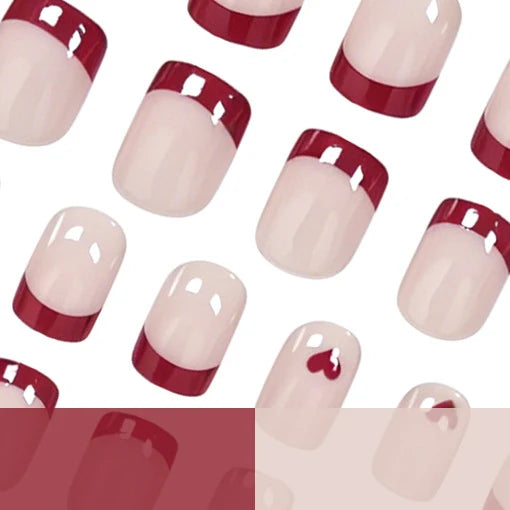 French Tip Nail Kit Easy Apply Chip-Resistant