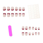French Tip Nail Kit Easy Apply Chip-Resistant