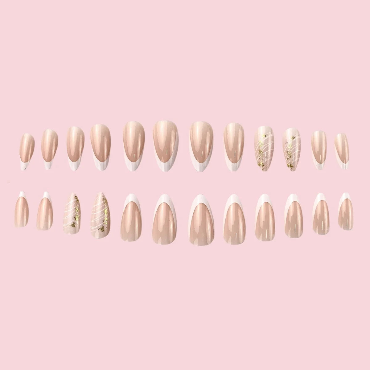 French Tip Nail Kit Glossy Finish Easy At-Home