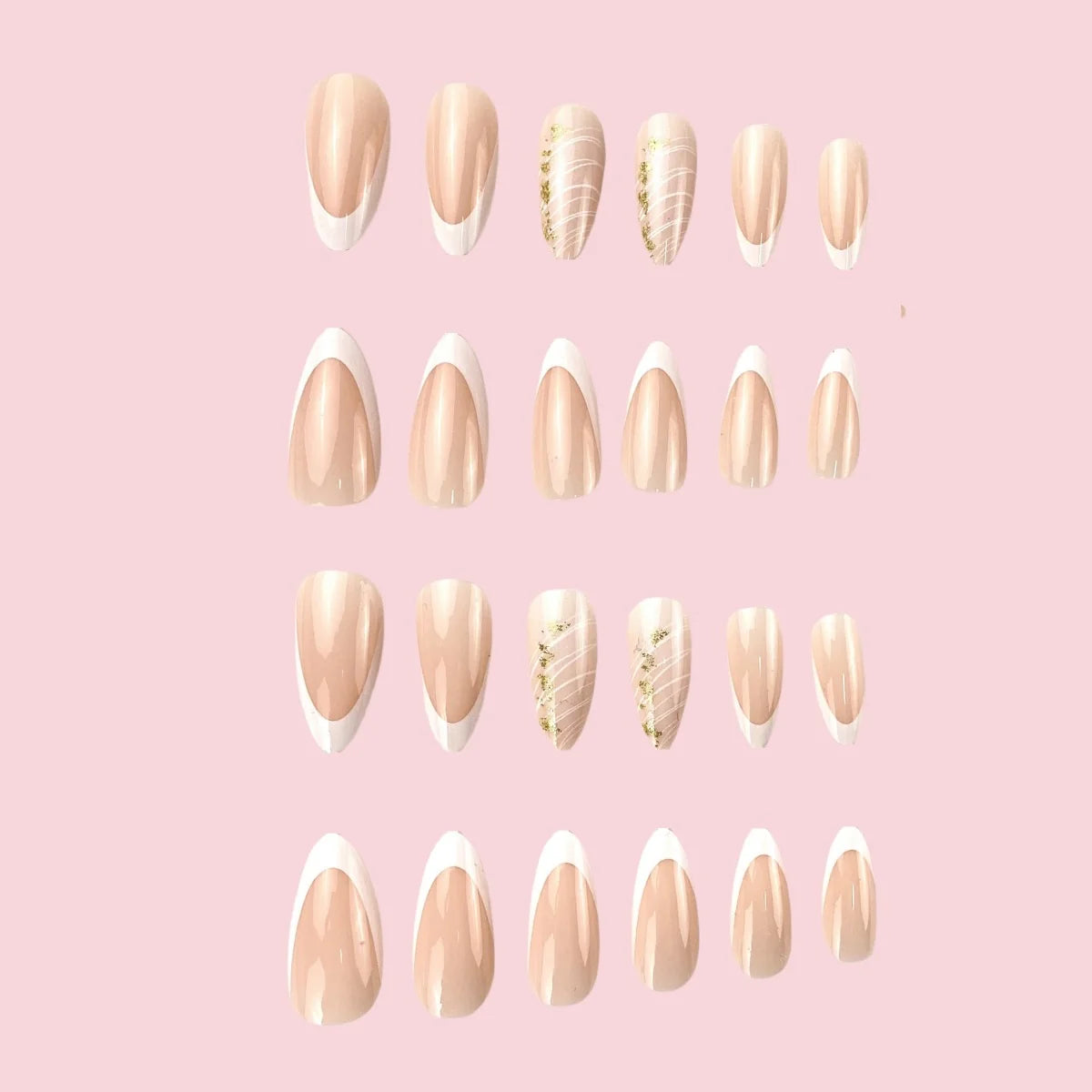 French Tip Nail Kit Glossy Finish Easy At-Home