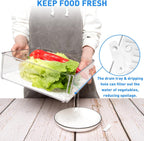 Fridge Organizer Stackable Clear 10-Pack BPA-Free
