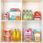 Fridge Storage Boxes Clear & Stackable BPA-Free Set of 4