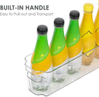Fridge Storage Boxes Clear & Stackable BPA-Free Set of 4