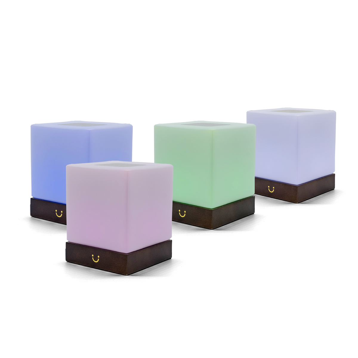 Friendship Lamp Instant Tap Sync Timber & Frosted Glass
