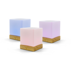 Friendship Lamp Instant Tap Sync Timber & Frosted Glass