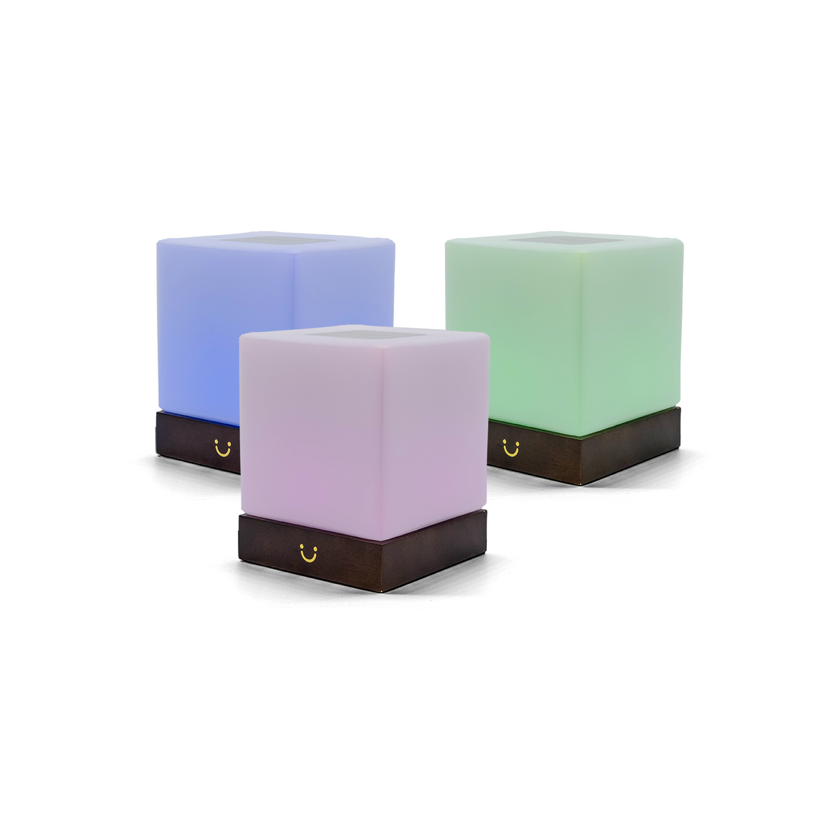 Friendship Lamp Instant Tap Sync Timber & Frosted Glass