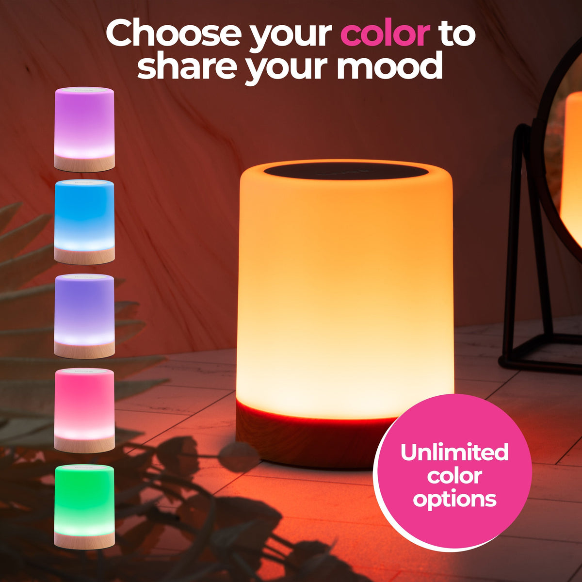 Friendship Lamp Tap-Activated Wi-Fi & App Control