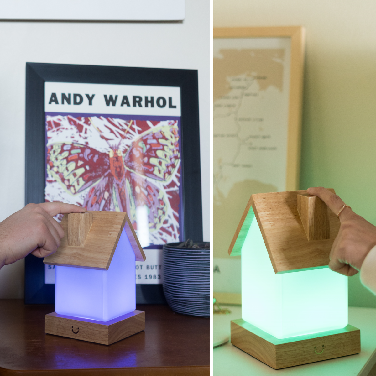 Friendship Lamp Tap-Activated Wi-Fi Color Syncing