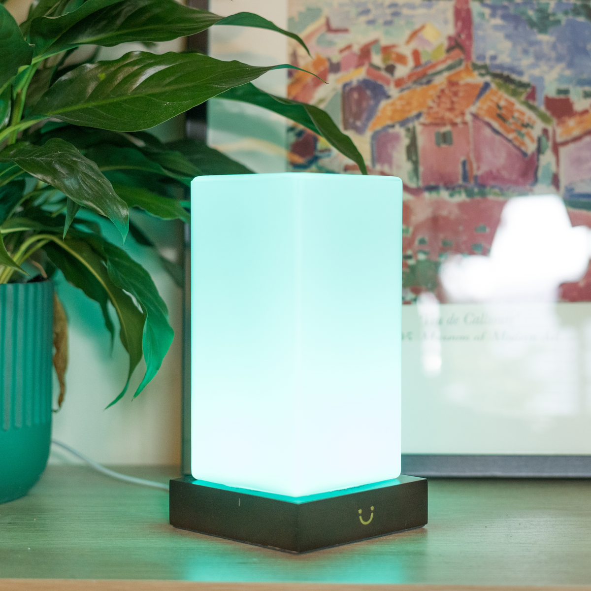 Friendship Lamp Timber & Frosted Glass Wireless Sync Multi-Color