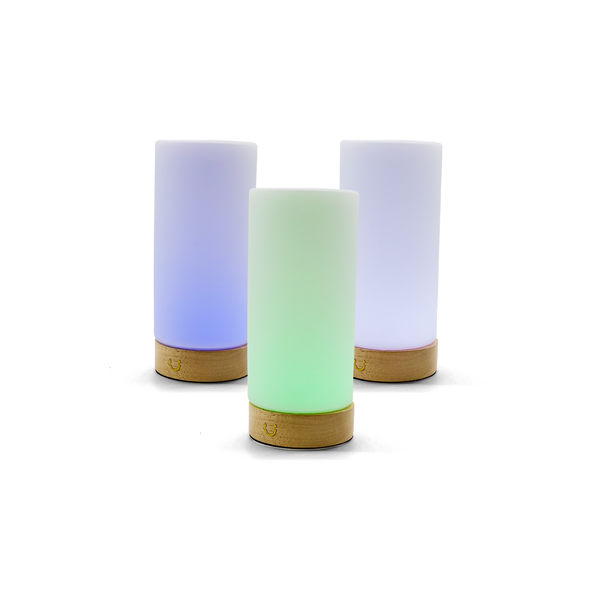 Friendship Lamp Wireless Long-Distance Touch Timber & Frosted Glass